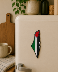 خزف خليلي مغناطيس للثلاجة علم  فلسطين