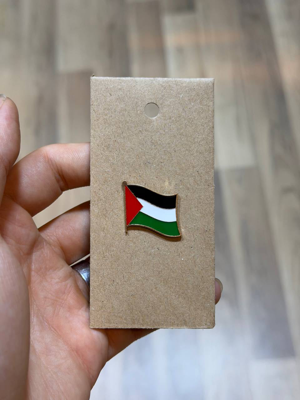 بروش معدني علم فلسطين للملابس