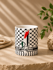مح الكوفية بخريطة فلسطين